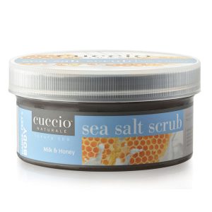 SEA SALT SCRUB MILK & HONEY (MED. CRYSTAL & FINE SEA SALT) 19.5 oz